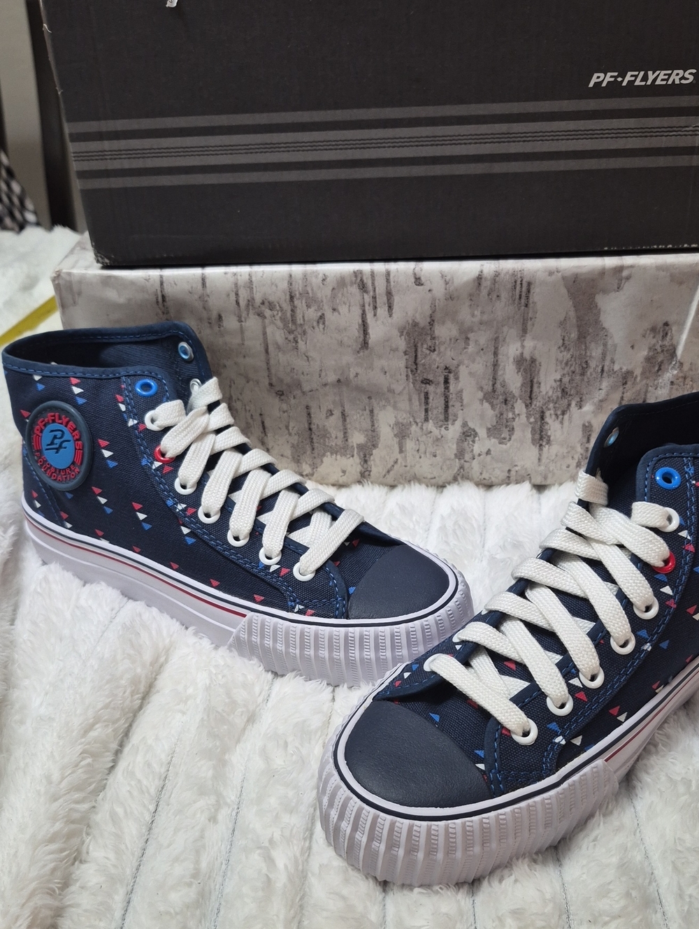 P.F. Flyers Women's Sz 6.5 Men's Sz 5  High-Top Sneakers New